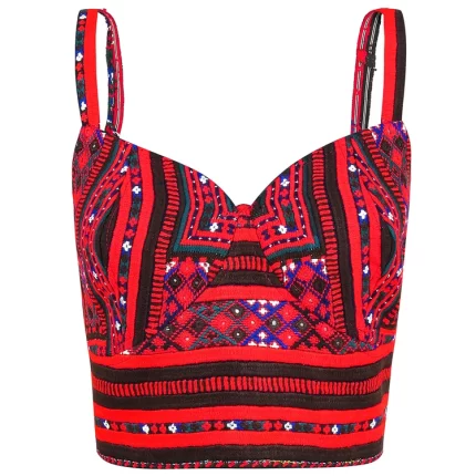 نیم تنه سوزن دوزی شده کاملا دستدوز طرح roch